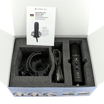 Preview: MCU-01-pro USB Studio Condenser Microphone Home Recording Studio PC Recording