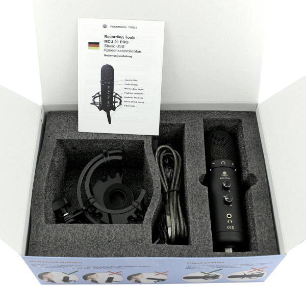 MCU-01-pro USB Studio Condenser Microphone Home Recording Studio PC Recording